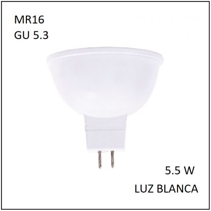 MiniSpot GU5.3 5.5W Blanca