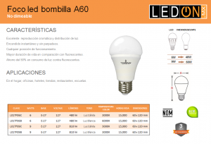 Foco LED Bombilla