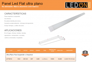 Panel LED Flat Ultraplano